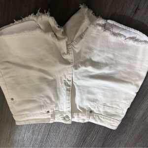Just USA White Jean Shorts